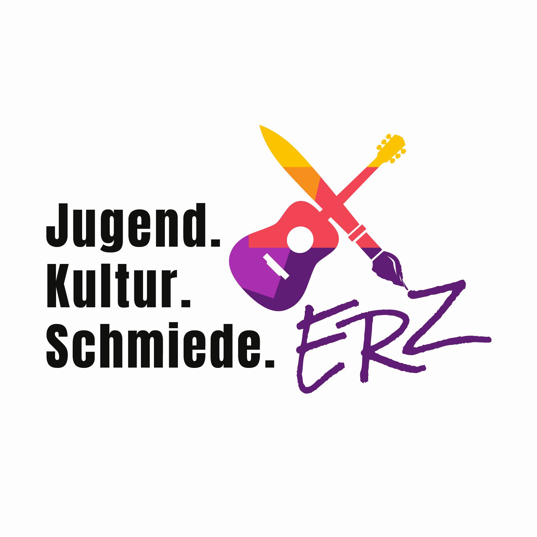 Das Bild zeigt das Logo der Jugend-Kultur-Schmiede Erzgebirge.